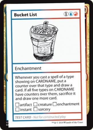 Bucket List (2021 Edition) [Mystery Booster Playtest Cards] | Boutique FDB TCG