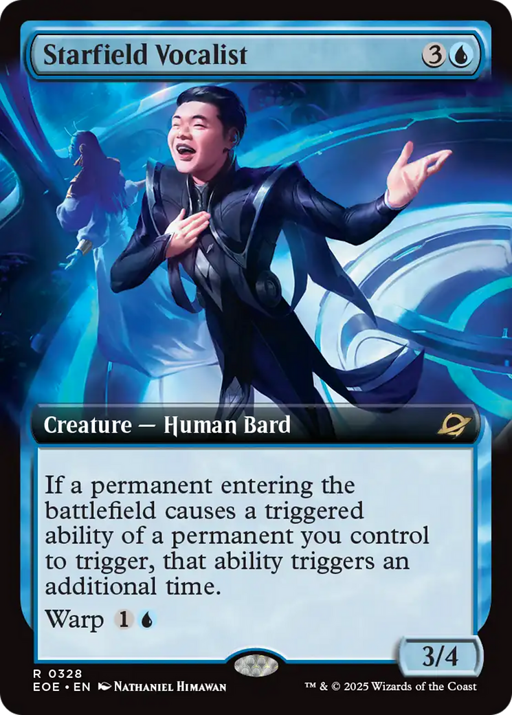 Starfield Vocalist (Extended Art) [Edge of Eternities] | Boutique FDB TCG