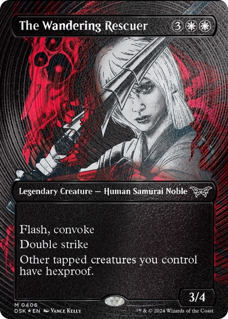 The Wandering Rescuer (Showcase) (Textured) [Duskmourn: House of Horror] | Boutique FDB TCG