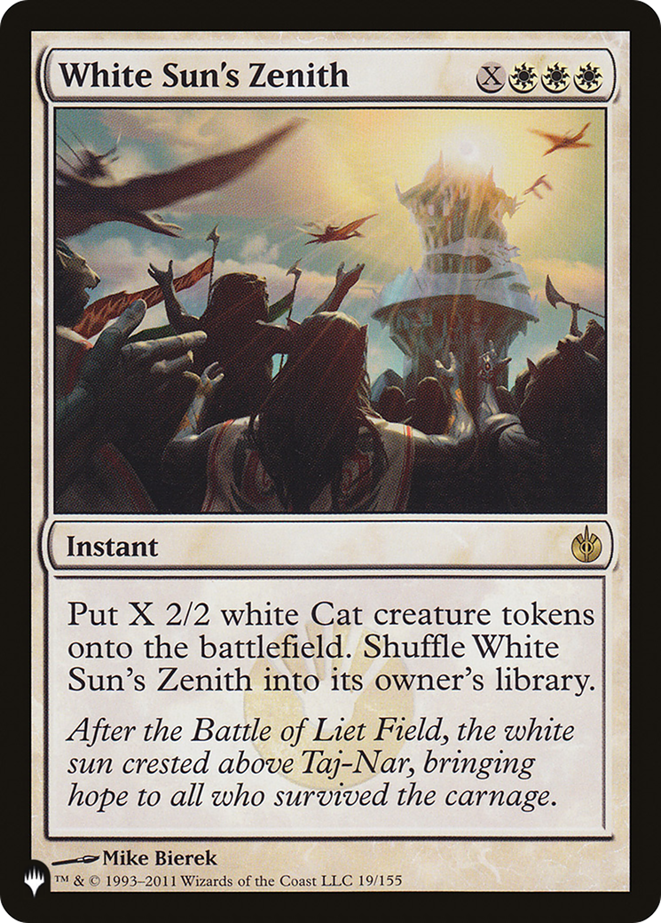 White Sun's Zenith [The List] | Boutique FDB TCG