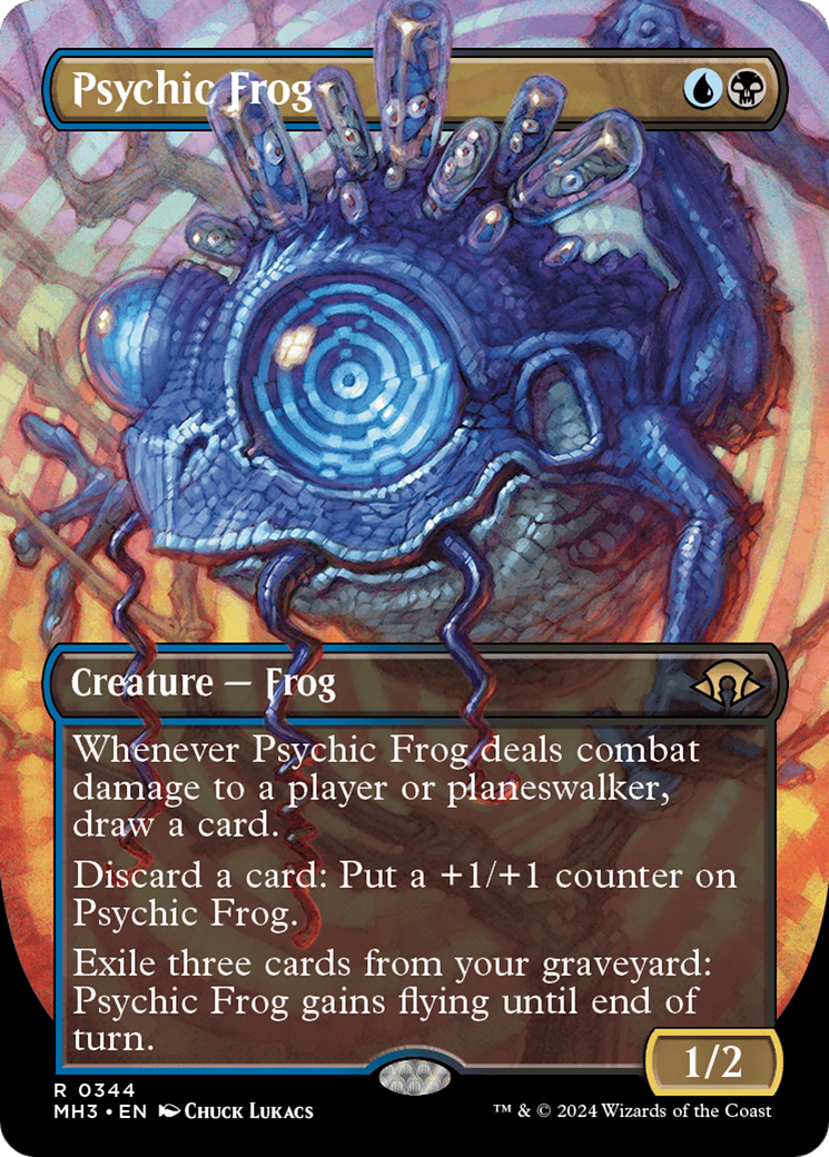 Psychic Frog (Borderless) [Modern Horizons 3] | Boutique FDB TCG