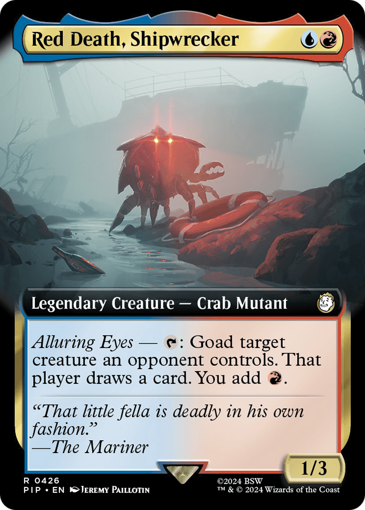 Red Death, Shipwrecker (Extended Art) [Fallout] | Boutique FDB TCG
