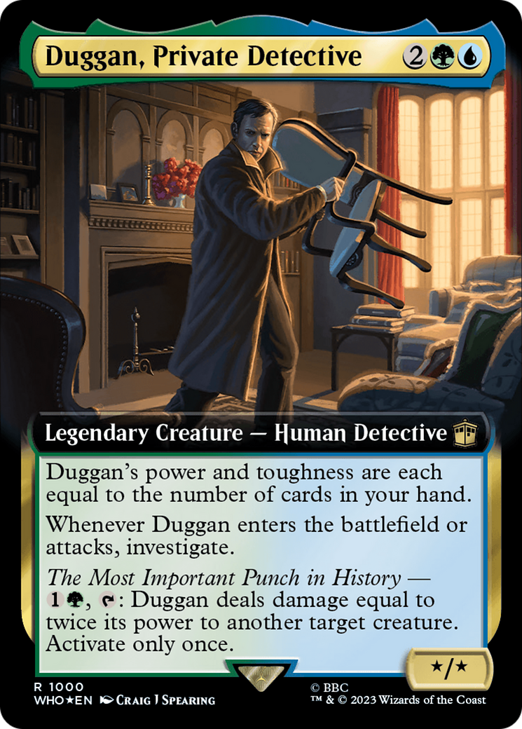 Duggan, Private Detective (Extended Art) (Surge Foil) [Doctor Who] | Boutique FDB TCG