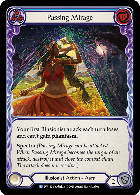 Passing Mirage (Blue) [EVR142] (Everfest)  1st Edition Rainbow Foil | Boutique FDB TCG