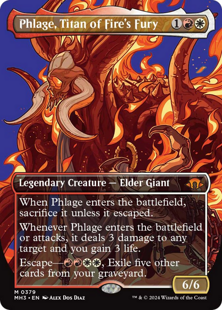 Phlage, Titan of Fire's Fury (Borderless) [Modern Horizons 3] | Boutique FDB TCG