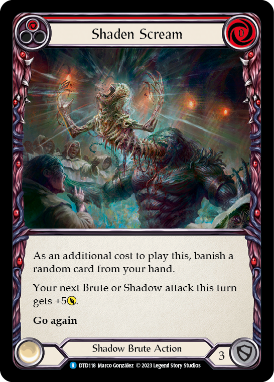 Shaden Scream (Red) [DTD118] (Dusk Till Dawn) | Boutique FDB TCG