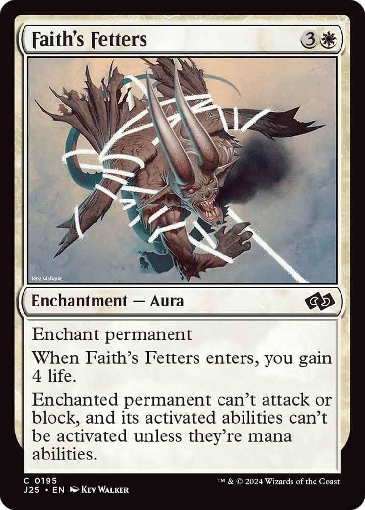 Faith's Fetters [Foundations Jumpstart] | Boutique FDB TCG