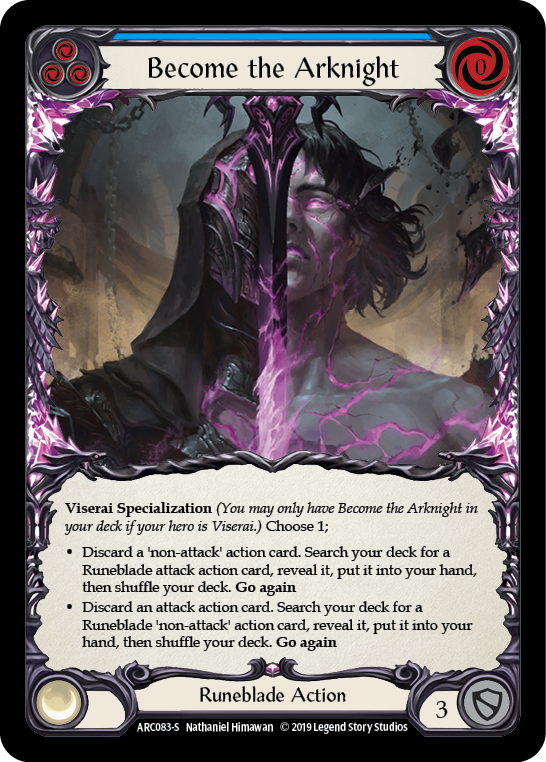 Become the Arknight [ARC083-S] (Arcane Rising)  1st Edition Normal | Boutique FDB TCG
