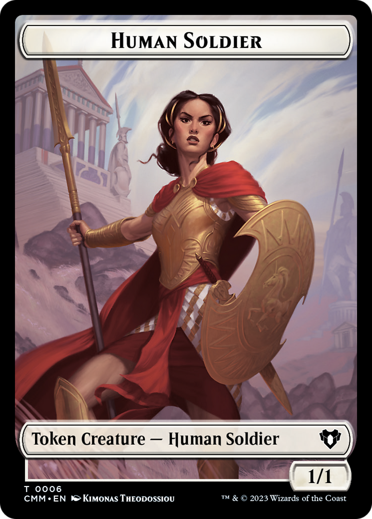 Human Soldier Token [Commander Masters Tokens] | Boutique FDB TCG