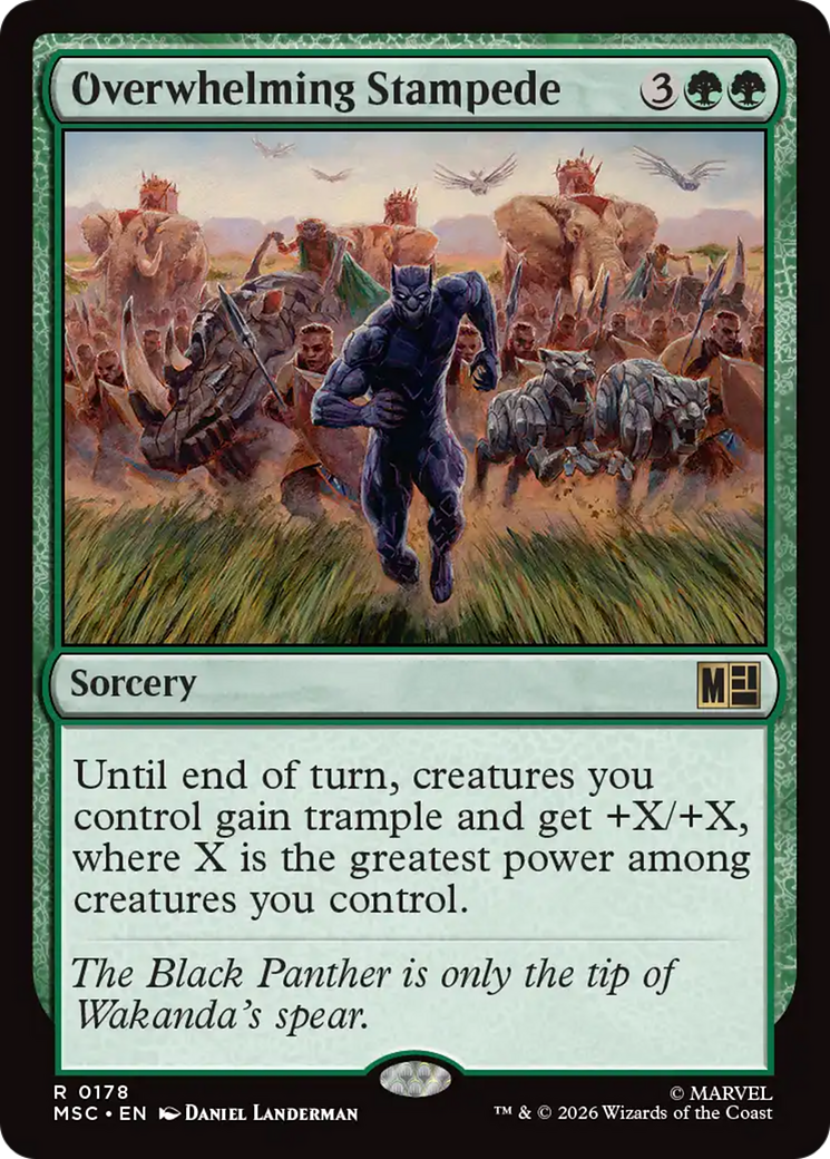 Overwhelming Stampede [Marvel Super Heroes Commander] | Boutique FDB TCG