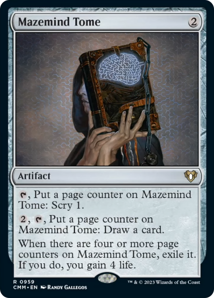 Mazemind Tome [Commander Masters] | Boutique FDB TCG