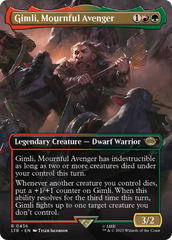 Gimli, Mournful Avenger (Borderless Alternate Art) [The Lord of the Rings: Tales of Middle-Earth] | Boutique FDB TCG