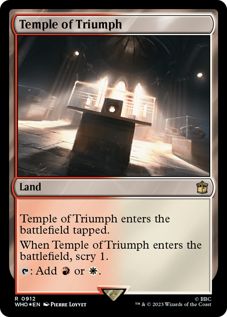 Temple of Triumph (Surge Foil) [Doctor Who] | Boutique FDB TCG