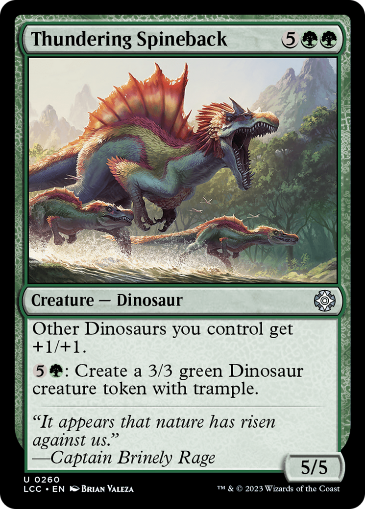 Thundering Spineback [The Lost Caverns of Ixalan Commander] | Boutique FDB TCG