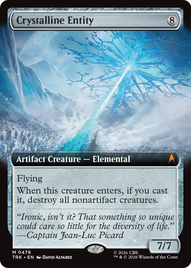 Crystalline Entity (Extended Art) [Star Trek] | Boutique FDB TCG