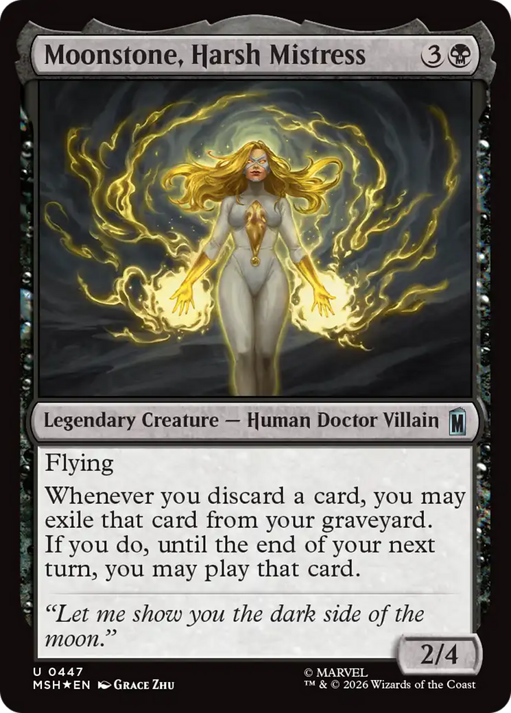 Moonstone, Harsh Mistress (Surge Foil) [Marvel Super Heroes] | Boutique FDB TCG