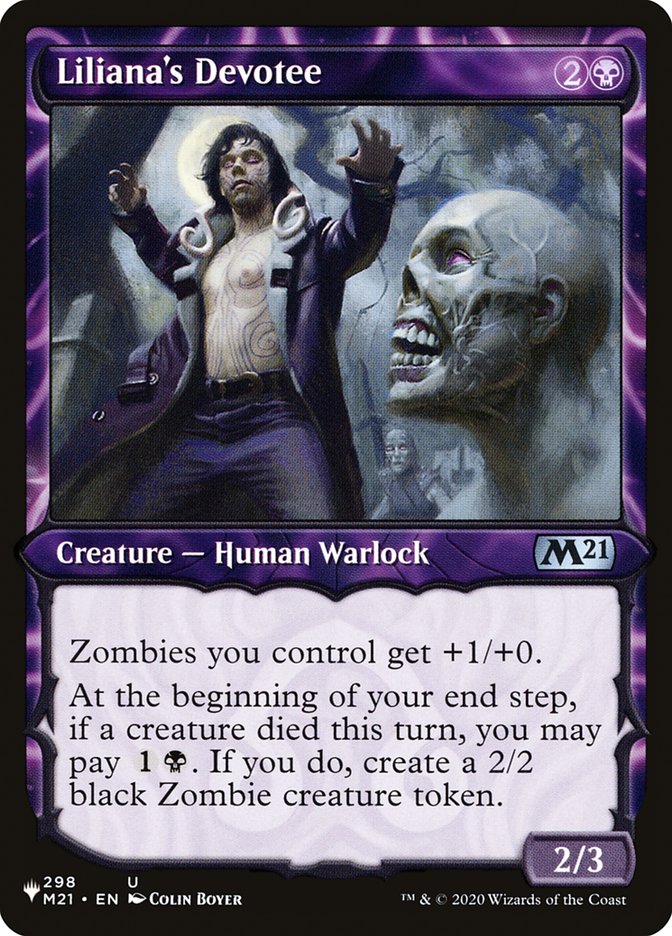 Liliana's Devotee (Showcase) [The List] | Boutique FDB TCG
