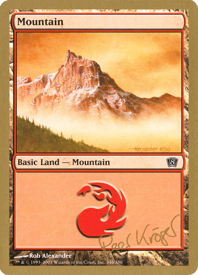 Mountain (pk346) (Peer Kroger) [World Championship Decks 2003] | Boutique FDB TCG