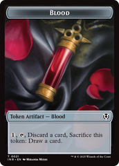 Zombie (0010) // Blood Double-Sided Token [Innistrad Remastered Tokens] | Boutique FDB TCG