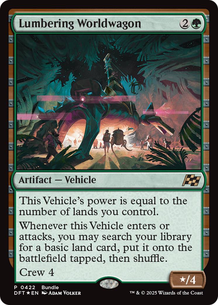 Lumbering Worldwagon (Bundle) [Aetherdrift Promos] | Boutique FDB TCG