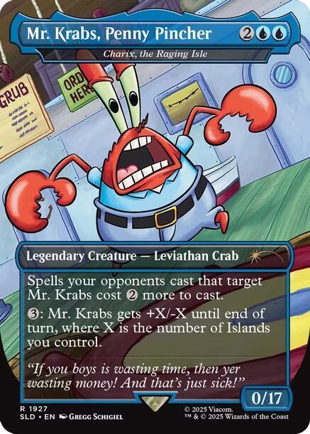 Mr. Krabs, Penny Pincher - Charix, the Raging Isle [Secret Lair Drop Series] | Boutique FDB TCG