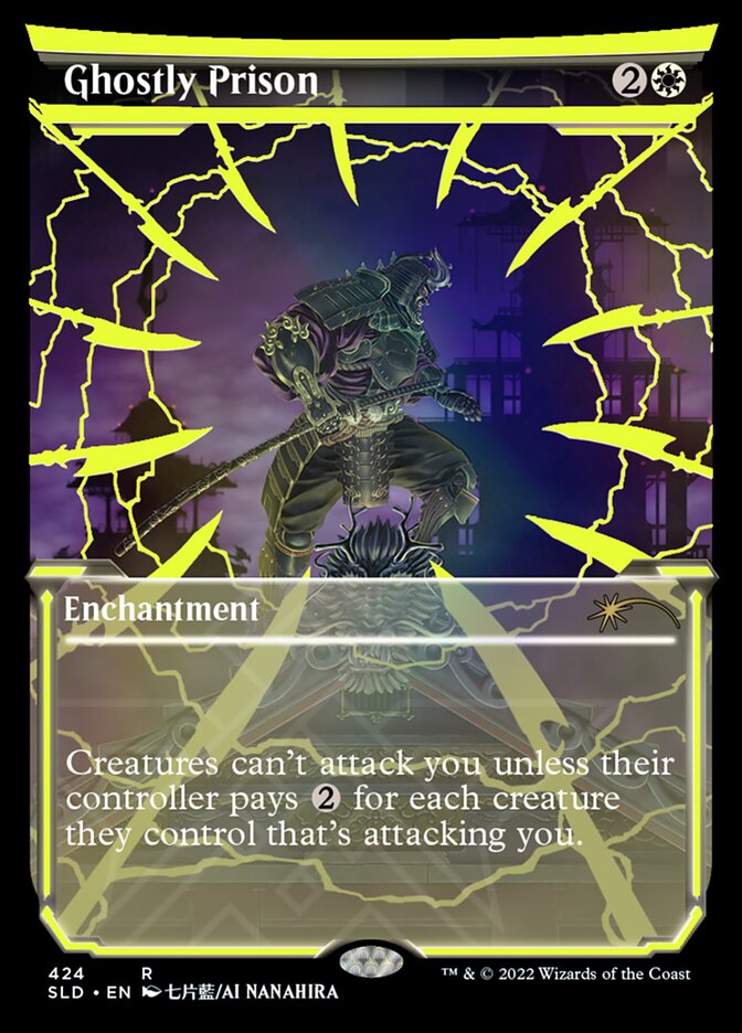 Ghostly Prison (Neon Ink Yellow) [Secret Lair Drop Series] | Boutique FDB TCG