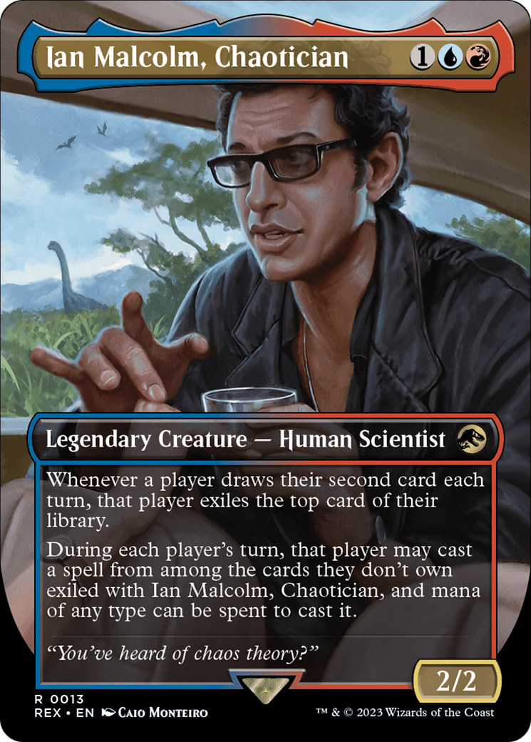 Ian Malcolm, Chaotician (Borderless) [Jurassic World Collection] | Boutique FDB TCG