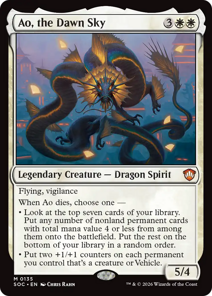 Ao, the Dawn Sky [Secrets of Strixhaven Commander] | Boutique FDB TCG