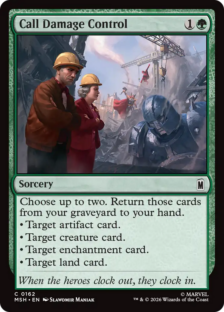 Call Damage Control [Marvel Super Heroes] | Boutique FDB TCG