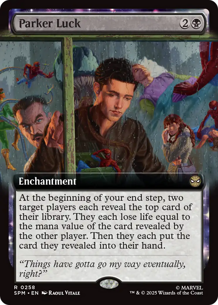 Parker Luck (Extended Art) [Marvel's Spider-Man] | Boutique FDB TCG