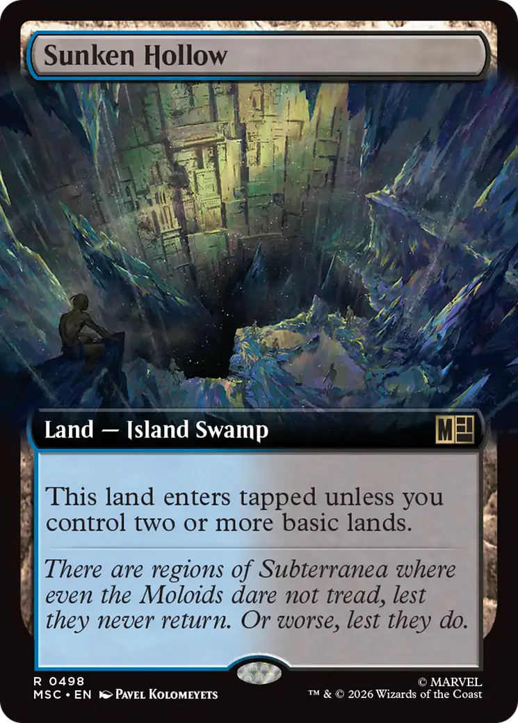 Sunken Hollow (Extended Art) [Marvel Super Heroes Commander] | Boutique FDB TCG