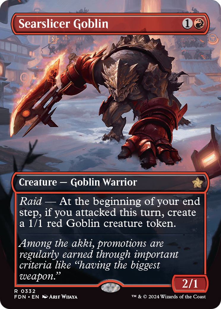 Searslicer Goblin (Borderless) [Foundations] | Boutique FDB TCG