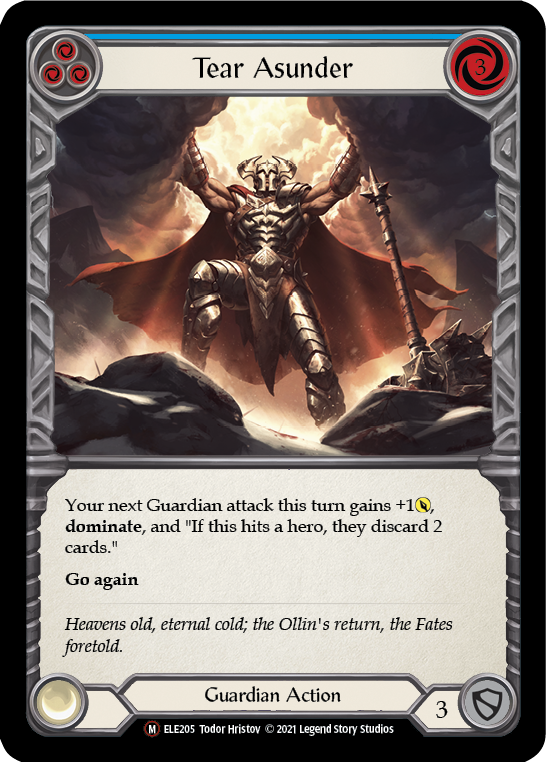Tear Asunder [U-ELE205] (Tales of Aria Unlimited)  Unlimited Rainbow Foil | Boutique FDB TCG