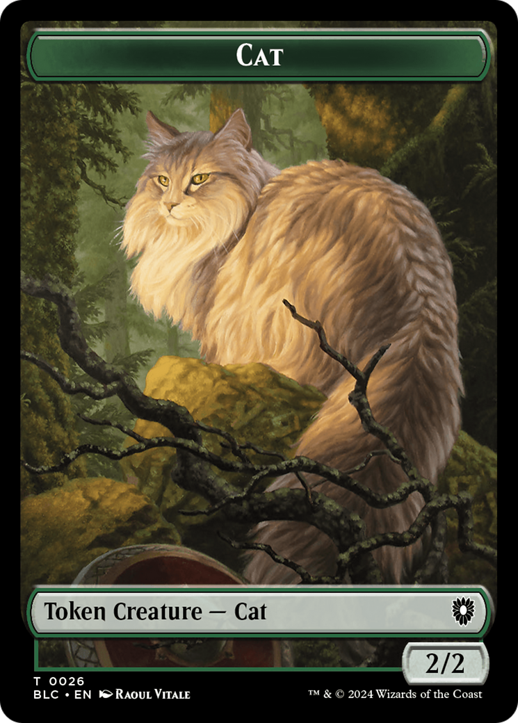 Elemental // Cat Double-Sided Token [Bloomburrow Commander Tokens] | Boutique FDB TCG