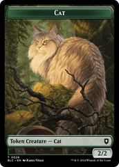 Elemental // Cat Double-Sided Token [Bloomburrow Commander Tokens] | Boutique FDB TCG