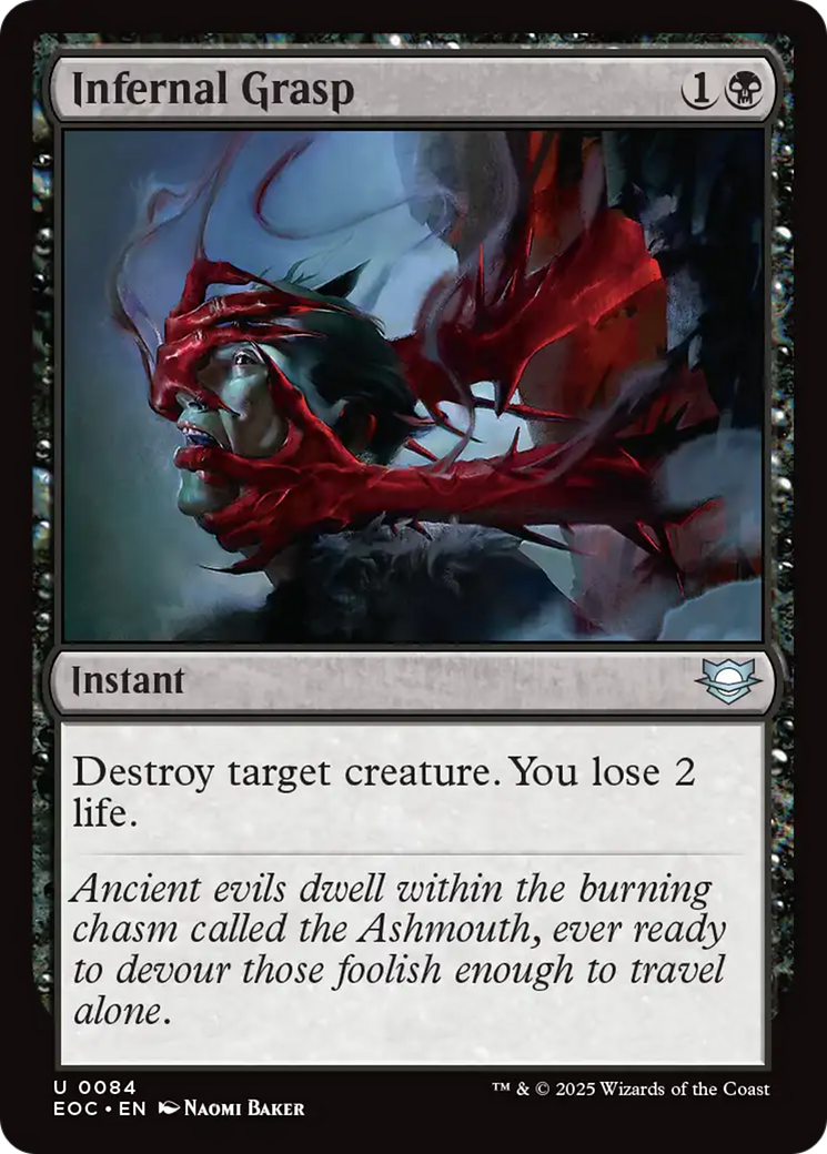 Infernal Grasp [Edge of Eternities Commander] | Boutique FDB TCG