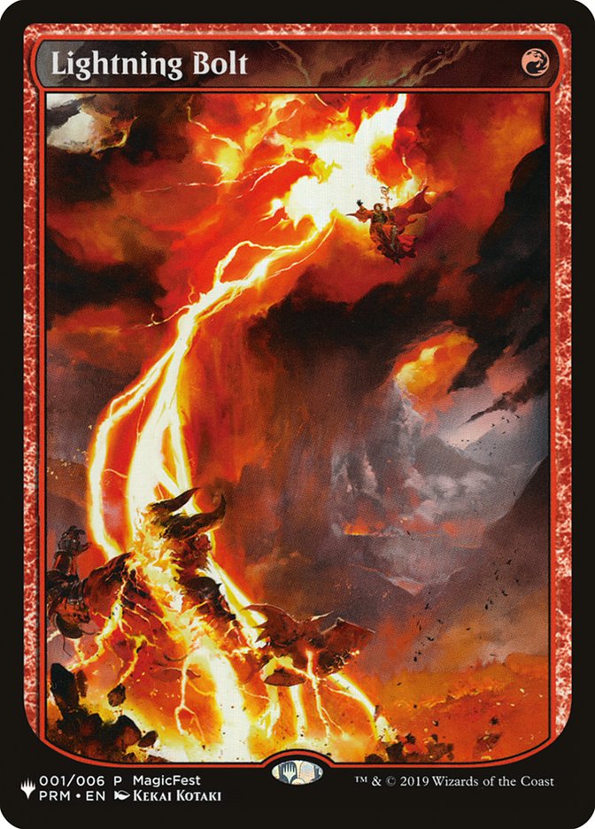 Lightning Bolt (001/006) [The List] | Boutique FDB TCG