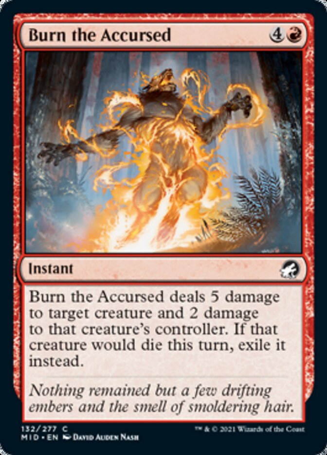 Burn the Accursed [Innistrad: Midnight Hunt] | Boutique FDB TCG