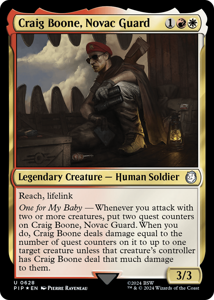 Craig Boone, Novac Guard (Surge Foil) [Fallout] | Boutique FDB TCG