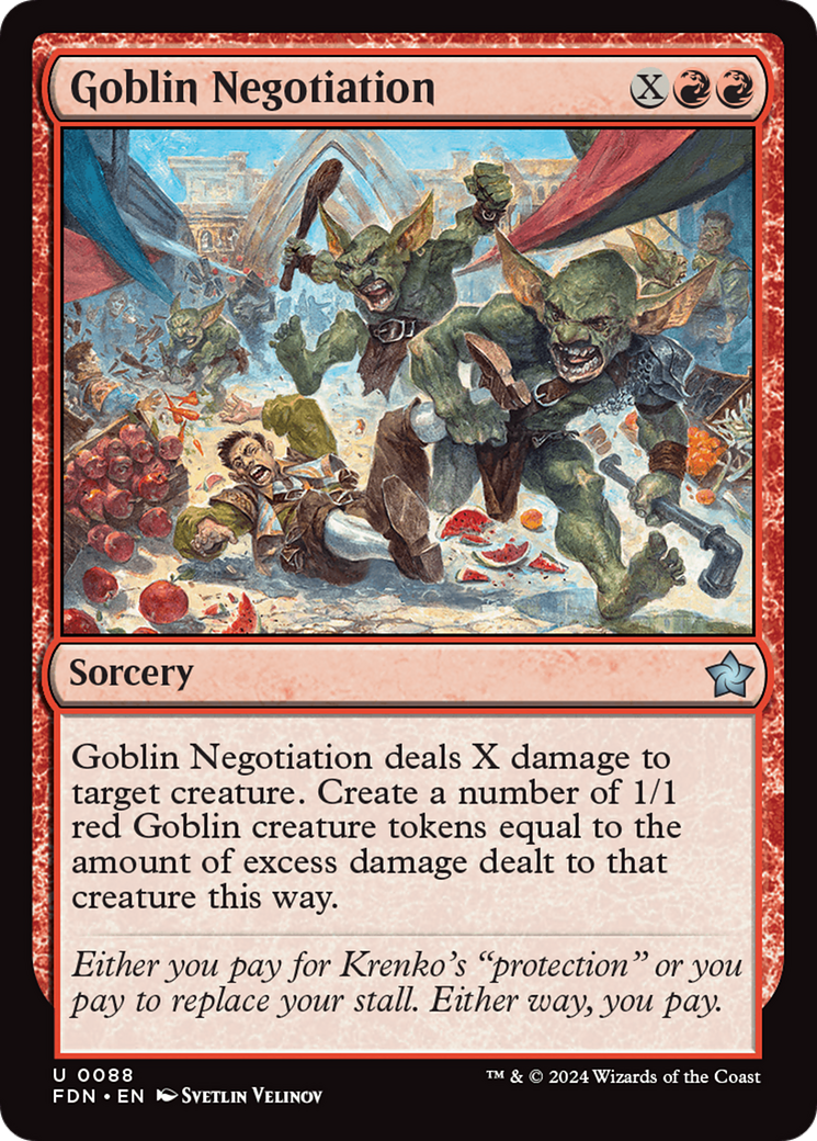 Goblin Negotiation [Foundations] | Boutique FDB TCG