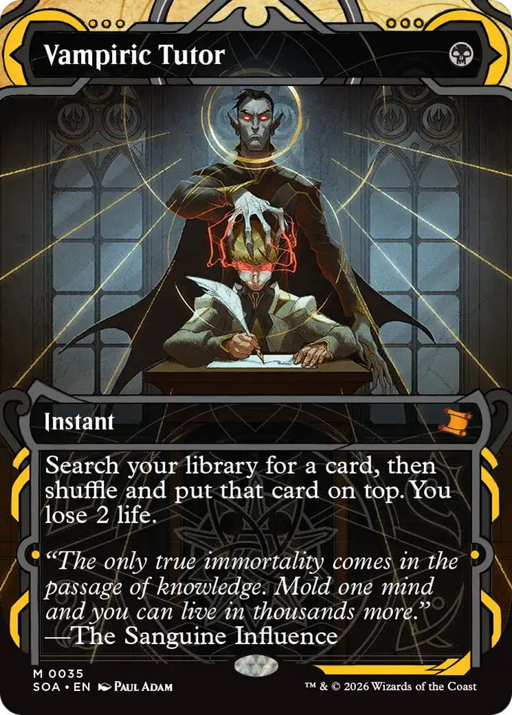 Vampiric Tutor [Secrets of Strixhaven: Mystical Archive] | Boutique FDB TCG