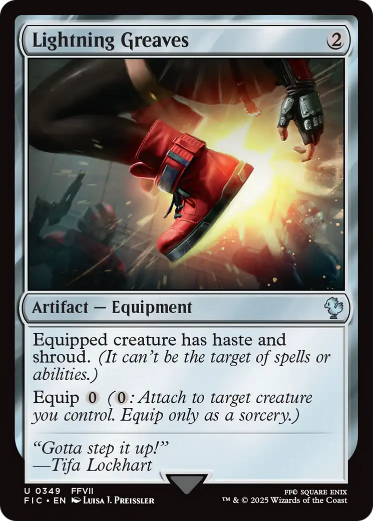 Lightning Greaves [FINAL FANTASY Commander] | Boutique FDB TCG