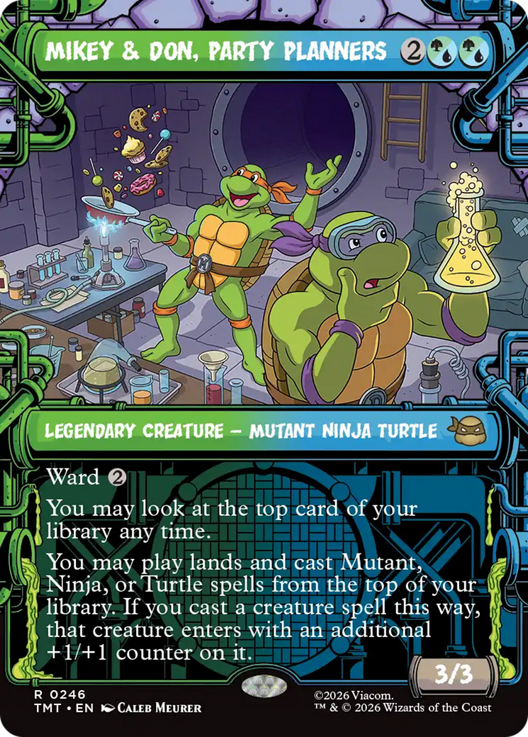 Mikey & Don, Party Planners (Showcase) [Teenage Mutant Ninja Turtles] | Boutique FDB TCG