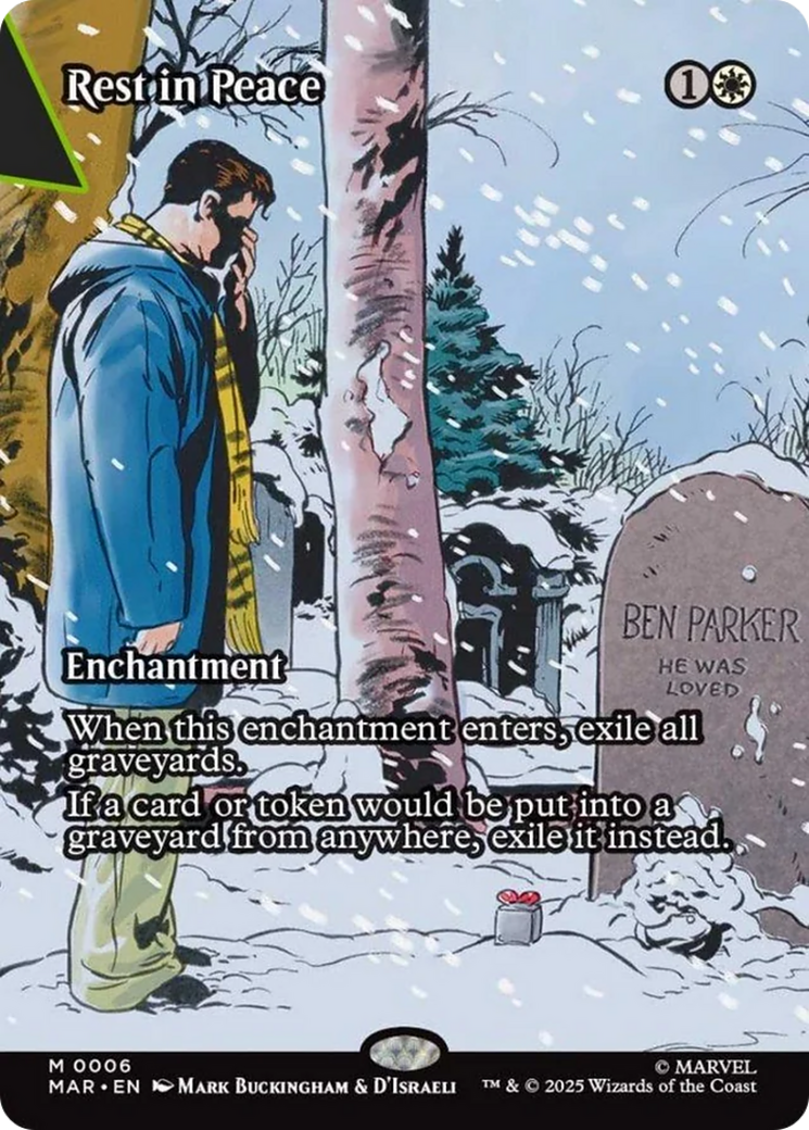 Rest in Peace (Borderless) [Marvel's Spider-Man: Eternal-Legal] | Boutique FDB TCG