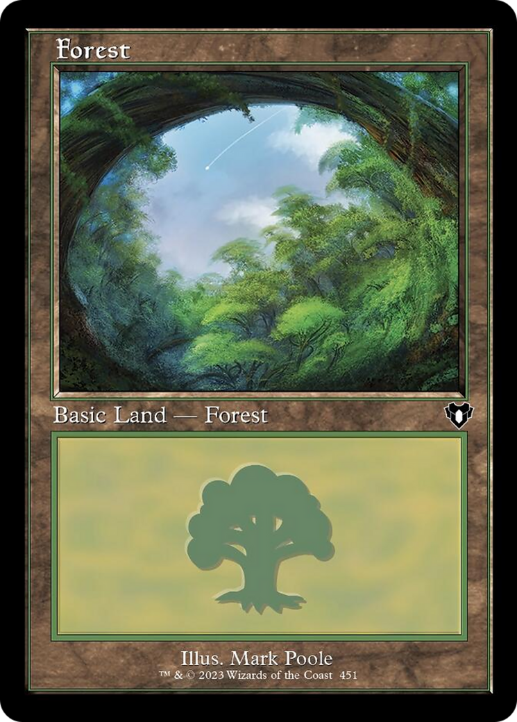 Forest (451) (Retro) [Commander Masters] | Boutique FDB TCG