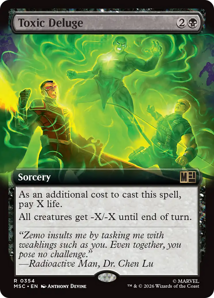 Toxic Deluge (Extended Art) [Marvel Super Heroes Commander] | Boutique FDB TCG