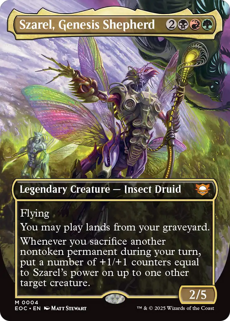 Szarel, Genesis Shepherd (Borderless) [Edge of Eternities Commander] | Boutique FDB TCG