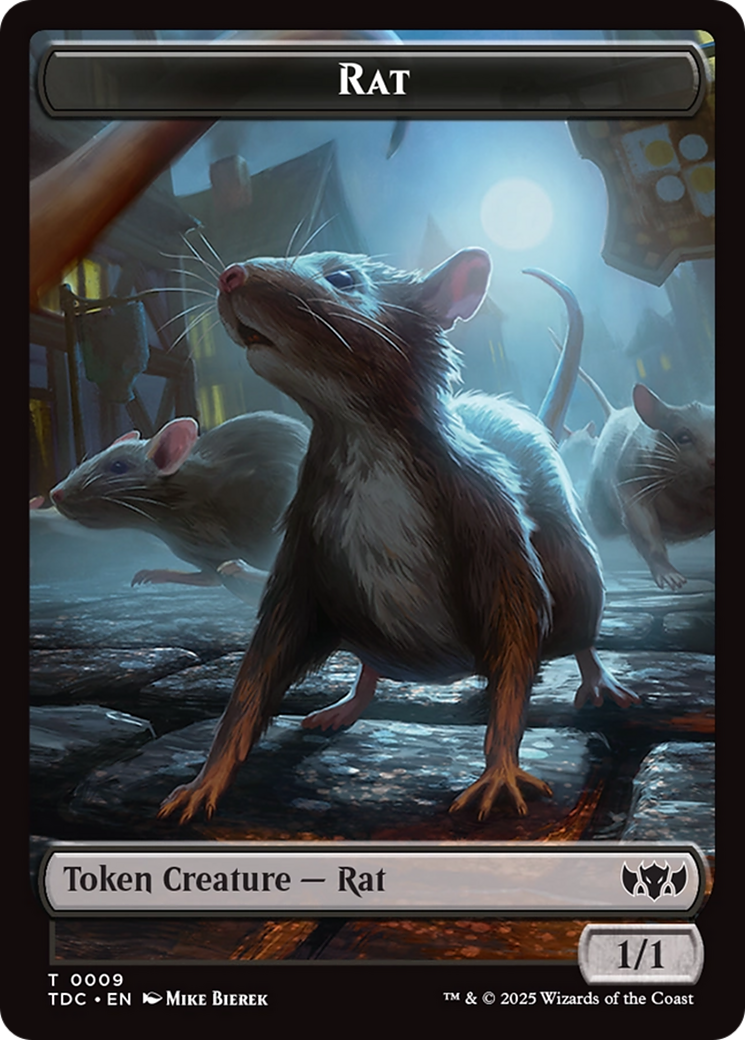 Human // Rat Double-Sided Token [Tarkir: Dragonstorm Commander Tokens] | Boutique FDB TCG