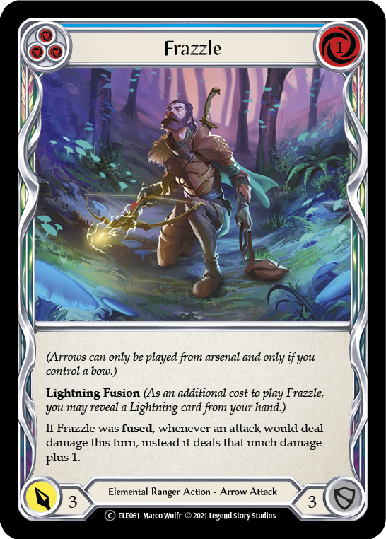 Frazzle (Blue) [U-ELE061] (Tales of Aria Unlimited)  Unlimited Rainbow Foil | Boutique FDB TCG