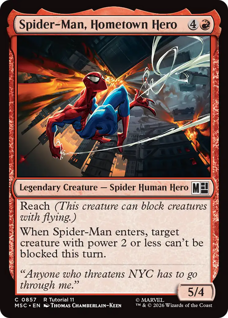 Spider-Man, Hometown Hero [Marvel Super Heroes Commander] | Boutique FDB TCG